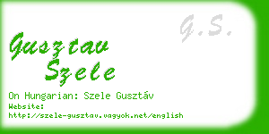 gusztav szele business card